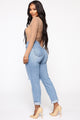 Walk This Way Boyfriend Jeans - Medium Blue Wash