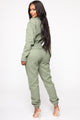 On Duty Jumpsuit - Olive
