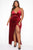 Angelique Velvet Maxi Dress - Dark Burgundy