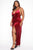 Angelique Velvet Maxi Dress - Dark Burgundy