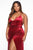 Angelique Velvet Maxi Dress - Dark Burgundy