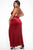 Angelique Velvet Maxi Dress - Dark Burgundy