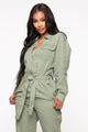 On Duty Jumpsuit - Olive