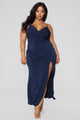 High Street Dress - Navy