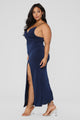High Street Dress - Navy