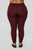 Yes Fleece Leggings - Burgundy