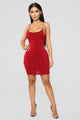 Vegas Go To Dress - Burgundy