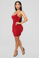 Vegas Go To Dress - Burgundy