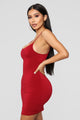 Vegas Go To Dress - Burgundy