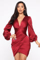 Great Escape Mini Dress - Burgundy