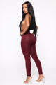Smooth Operator High Rise Legging - Burgundy