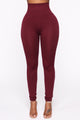 Smooth Operator High Rise Legging - Burgundy