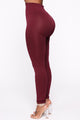Smooth Operator High Rise Legging - Burgundy