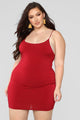 Vegas Go To Dress - Burgundy