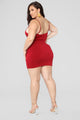 Vegas Go To Dress - Burgundy