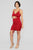 Shanghai Ruched Dress - Burgundy