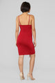 Shanghai Ruched Dress - Burgundy