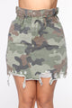 Active And Attractive Mini Skirt - Camouflage