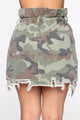 Active And Attractive Mini Skirt - Camouflage