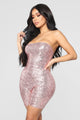 Birthday Bash Sequin Romper - Pink