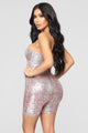 Birthday Bash Sequin Romper - Pink
