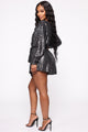 Catch A Glimmer Metallic Romper - Silver