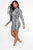 Wildly Entertaining Long Sleeve Mini Dress - Grey