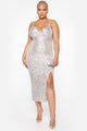Stars Do Shine Sequin Dress - Silver