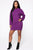 Feeling Salty Sweater Mini Dress - Purple