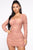 Mariah Ruched Mini Dress - Nude