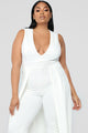 Middle Of Things Jumpsuit - Ivory