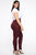Smooth Operator High Rise Legging - Burgundy