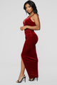 Velveteer Dress - Wine