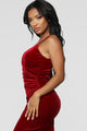 Velveteer Dress - Wine