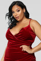 Velveteer Dress - Wine