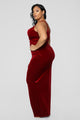 Velveteer Dress - Wine