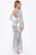 One Of A Shine Maxi Dress - Silver