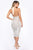 Shine Down On Me Sequin Midi Dress - Silver