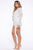 Center Stage Sequin Mini Dress - White/Silver