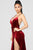 Angelique Velvet Maxi Dress - Dark Burgundy