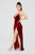 Angelique Velvet Maxi Dress - Dark Burgundy