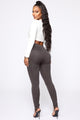 Smooth It Out High Rise Legging - Charcoal