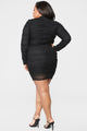 Paparazzi Ruched Dress - Black