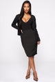 Chloe Pencil Skirt - Black