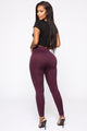 Smooth It Out High Rise Legging - Plum