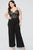 Roof Top Date Lace Jumpsuit - Black