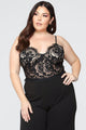 Roof Top Date Lace Jumpsuit - Black