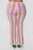 Holly High Rise Printed Pants - Red/White