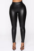 Liliana Faux Leather Leggings - Black
