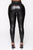 Liliana Faux Leather Leggings - Black